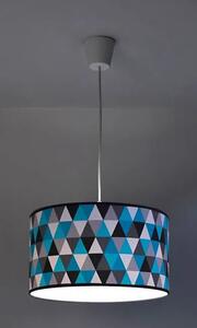 Lampa wisząca z abażurem w geometryczne wzory - EX469-Demetes