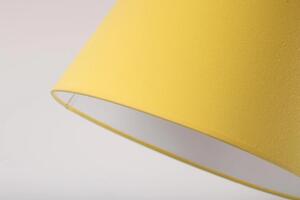 Żółta lampa wisząca ze stożkowym abażurem - EX481-Pastela