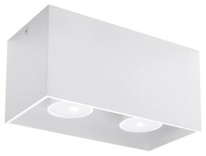 Biały prostokątny plafon LED - EX509-Quas