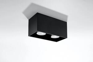 Czarny minimalistyczny plafon LED - EX509-Quas