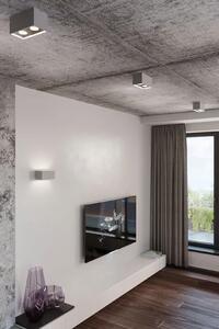 Szary geometryczny plafon LED - EX509-Quas