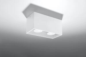 Biały prostokątny plafon LED - EX509-Quas