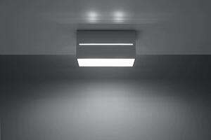 Szary prostokątny plafon LED - EX510-Lobi