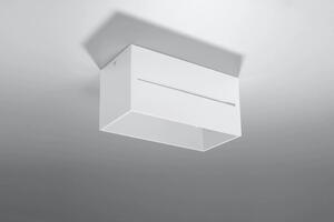Biały geometryczny plafon LED - EX510-Lobi