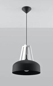 Czarna drewniana lampa wisząca loft - EX516-Casko