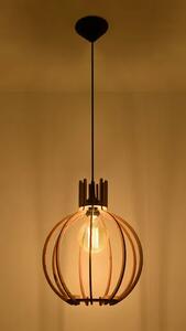 Okrągła drewniana lampa wisząca - EX517-Arancis