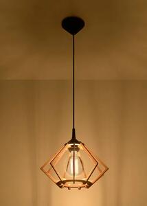 Drewniana lampa wisząca w stylu boho - EX519-Pompella