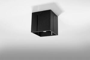 Czarny minimalistyczny plafon kwadrat - EX511-Pixan