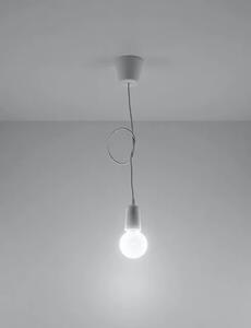 Biała pojedyncza lampa wisząca loft - EX541-Diegi