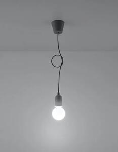 Szara lampa wisząca loft z regulacją wysokości - EX541-Diegi