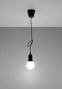 Czarna loftowa lampa wisząca zwis - EX541-Diegi