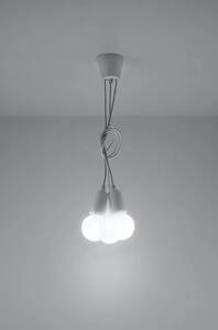 Biała industrialna lampa wisząca zwisy - EX542-Diegi