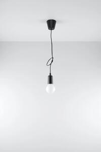Czarna loftowa lampa wisząca zwis - EX541-Diegi
