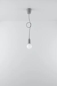 Szara lampa wisząca loft z regulacją wysokości - EX541-Diegi