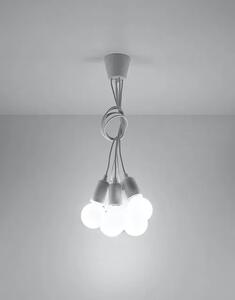 Biała loftowa lampa wisząca zwisy - EX543-Diegi