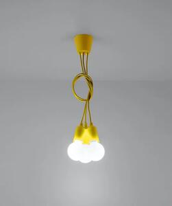 Żółta industrialna lampa wisząca zwisy - EX542-Diegi