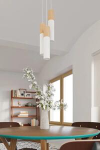 Biała podłużna lampa wisząca - EX544-Pables