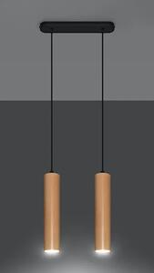 Drewniana podwójna lampa wisząca - EX548-Lini