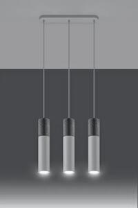 Biała industrialna lampa wisząca nad stół - EX570-Borgis