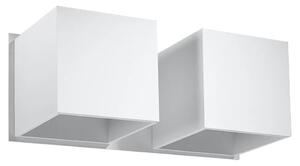 Biały podwójny kinkiet kwadrat - EX580-Quas