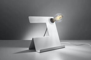 Biała industrialna lampka stołowa - EX562-Inclino