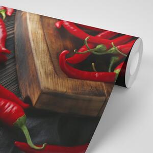 Fototapeta talerz z papryczkami chili