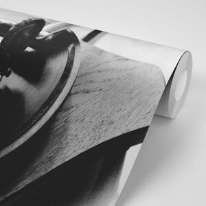 Fototapeta czarno-biały gramofon antyczny