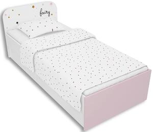 Biało-lawendowe łóżko dziecięce 90x200 Peny 9X- 4 kolory