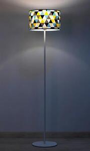 Lampa podłogowa z okrągłym kolorowym abażurem - EX495-Hestix
