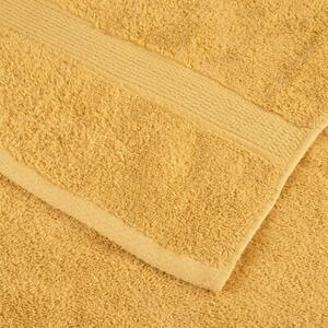 Ręczniki premium, solund, 4 szt., złote, 80x200 cm, 600 g/m²