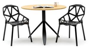 Okrągły stół drewniany do jadalni i salonu - Okaro