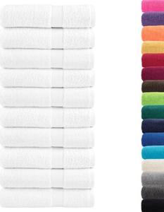 Ręczniki premium, solund, 10 szt., białe, 70x140 cm, 600 g/m²