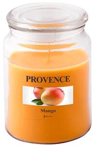 Świeczka w szkle z wieczkiem, mango
