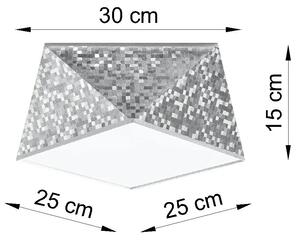 Srebrny plafon geometryczny - EX589-Hexi