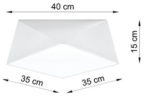 Biały minimalistyczny plafon - EX590-Hexi