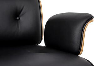 Skórzany fotel obrotowy - Bermund 3X