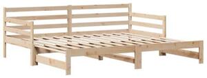 Sofa rozsuwana z szufladami, bez materaca, 80x200 cm