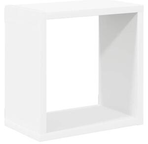 Półki ścienne kostki, 6 szt., białe, 26x15x26 cm
