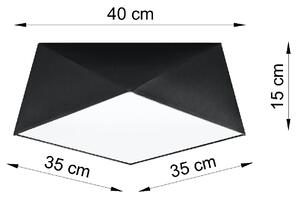 Czarny nowoczesny plafon - EX590-Hexi