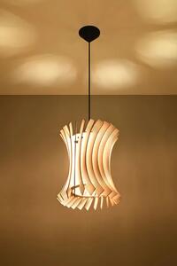 Drewniana lampa wisząca w stylu skandynawskim - EX566-Oriani