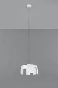 Biała designerska lampa wisząca loft - EX584-Tuliv