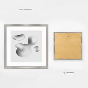 Srebrna ramka na zdjęcia w rozmiarze 40x40 cm FRAMAI®