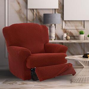 Super streczowe pokrowce NIAGARA ceglaste fotel relaks (sz. 70 - 90 cm)