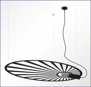 Czarna modernistyczna lampa wisząca - EX596-Lehdes