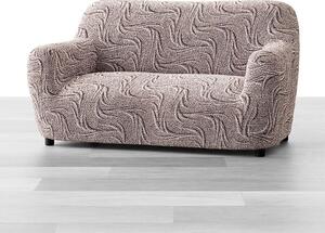Bi-elastyczne pokrowce BRILLANTE brązowe kanapa dwuosobowa (sz. 120 - 160 cm)