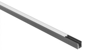 Profil do taśm LED NW02 natynkowy czarny + klosz mleczny 2m Ecolight