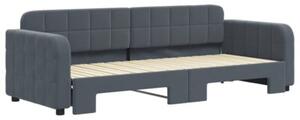 Sofa rozsuwana, ciemnozielona, 80x200 cm, aksamit