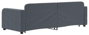Sofa rozsuwana, ciemnozielona, 80x200 cm, aksamit