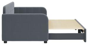 Sofa rozsuwana, ciemnozielona, 80x200 cm, aksamit