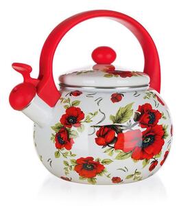 Czajnik emaliowany z gwizdkiem POPPY 2,2 l